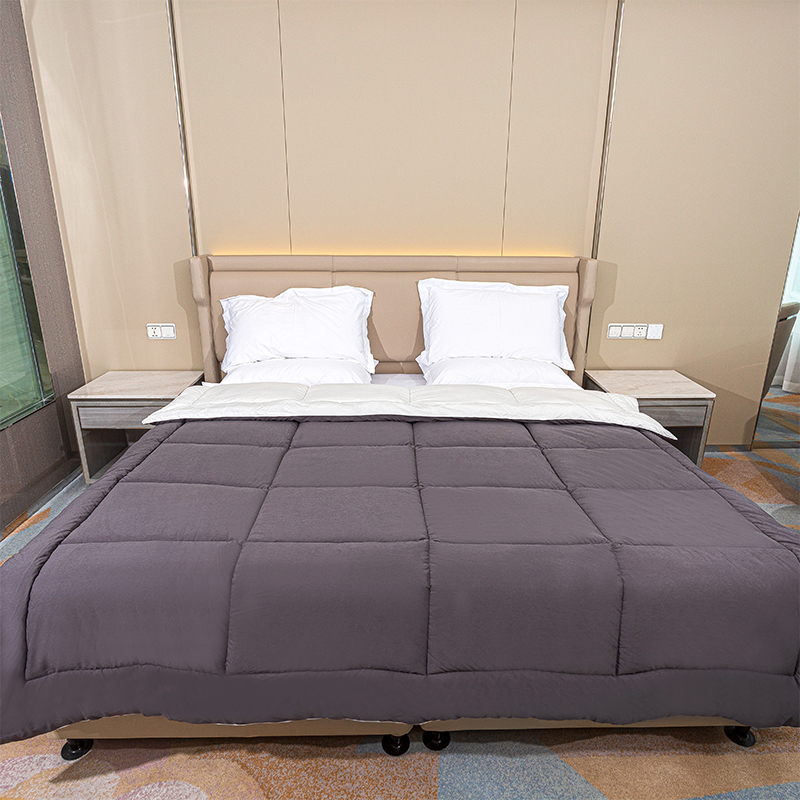 Grey All Sezon Insert de duvet - Cutie Design Beddding Comforter Quilt Quilt Hotel Comforter cu file de colț